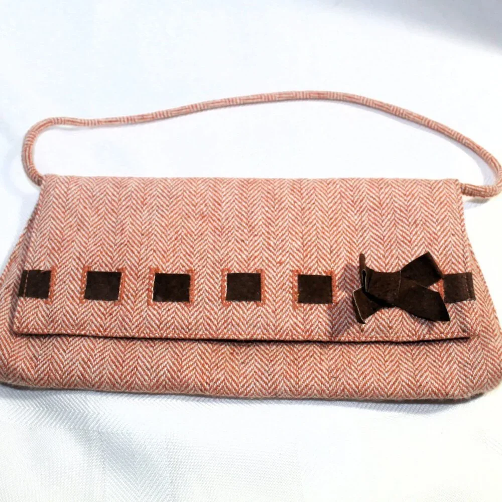 Buji Baja Wool Blend Clutch / Purse
